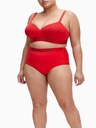 Calvin Klein Demi Bralette Plus Size High Risk Red Bikini top